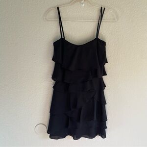 Strapless BCBG Maxazria mini ruffle dress